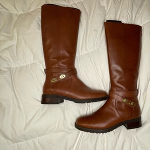 Coach leather knee high boots. Size 7B. Great shape.
